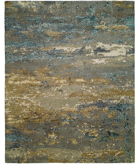 /Modern & Transtitional/Abstracts/Rosewood RO-1427 Light Blue - Gold.jpg