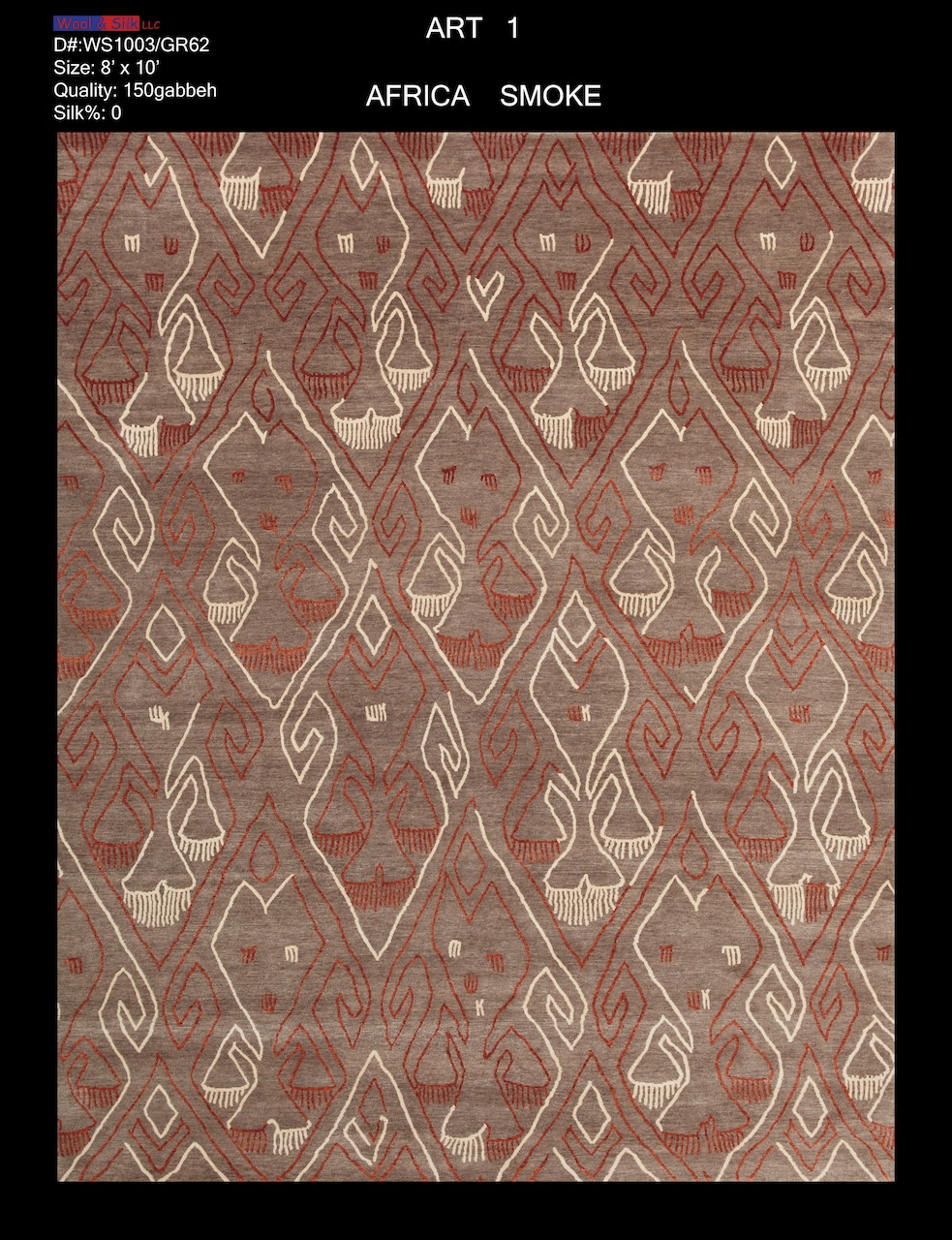 /Modern & Transtitional/Wool Silk/Africa-SmokeWS1003-GR62-8x10.jpg