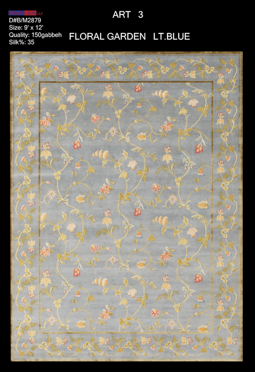 /Modern & Transtitional/Wool Silk/Floral-Garden-Light-BlueB-M2879-9x12.jpg