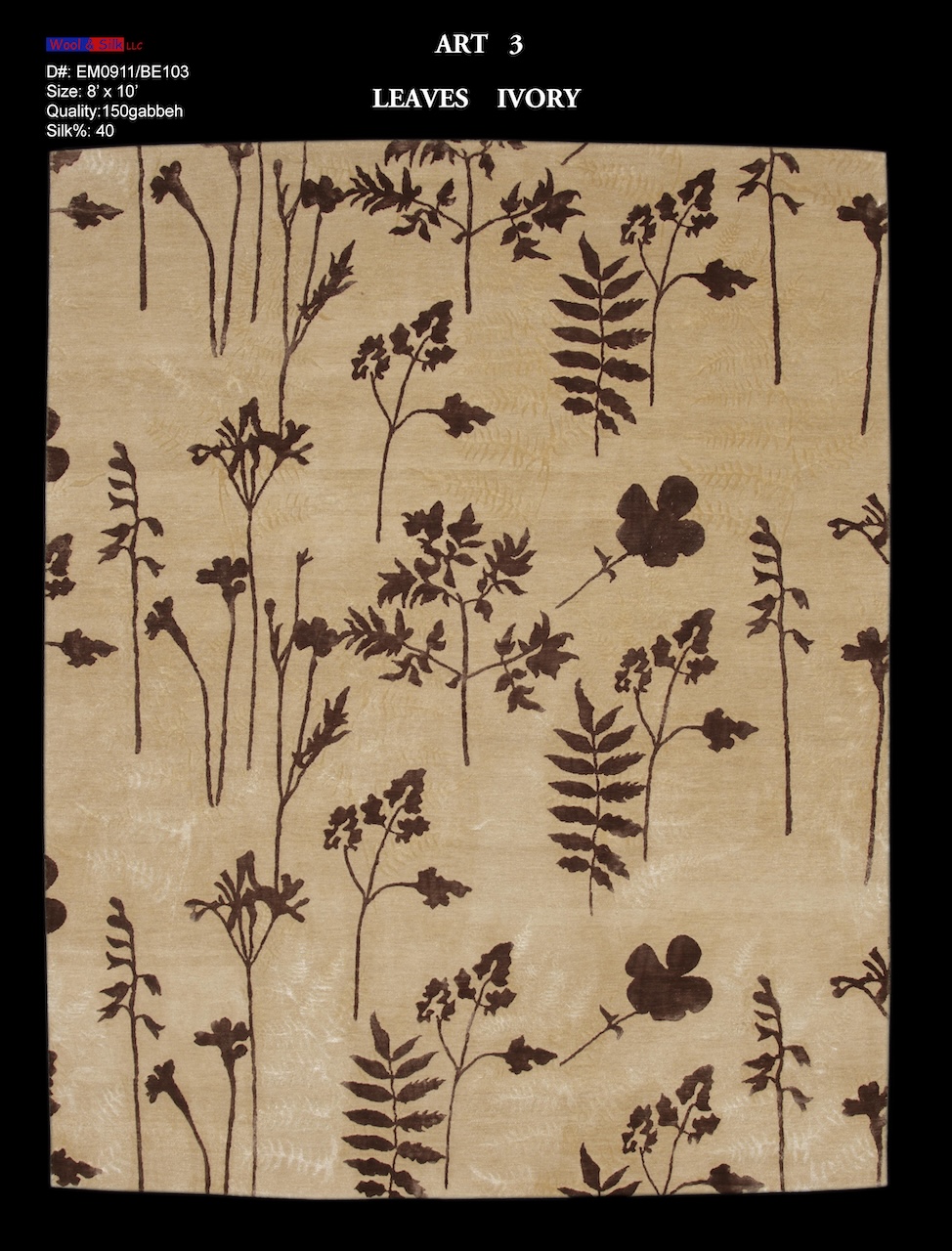 /Modern & Transtitional/Wool Silk/Leaves-IvoryEM0911-BE103-8x10.jpg