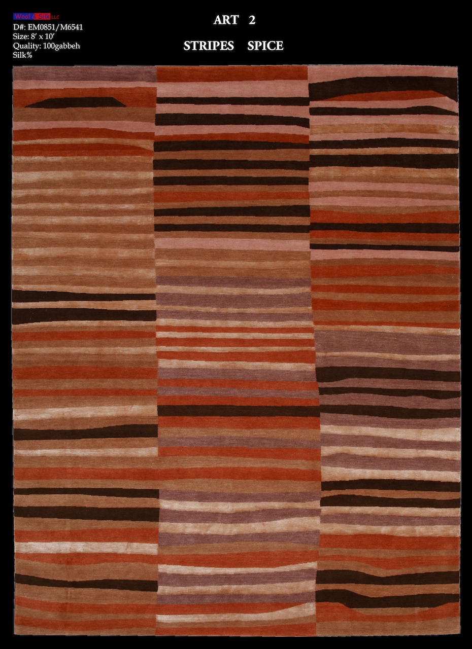 /Modern & Transtitional/Wool Silk/Stripes-SpiceEM0851-M6541-8x10.jpg